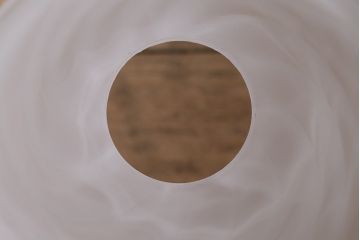 ヴィンテージ照明　イギリスヴィンテージ　ミルクが混ざったかのようなまだらが美しい天井照明(吊り下げ照明、ペンダントライト)(R-043860)