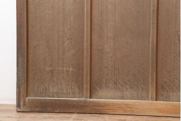 アンティーク建具　昭和初期　レトロな佇まいが魅力のガラス戸2枚セット(建具、引き戸)(R-043870)