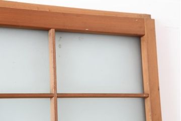 アンティーク建具　昭和中期　すりガラス　光をたくさん取り込めるガラス戸4枚セット(引き戸、建具)(R-043885)