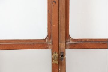 アンティーク建具　昭和中期　すりガラス　光をたくさん取り込めるガラス戸4枚セット(引き戸、建具)(R-043885)
