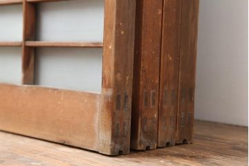 アンティーク建具　昭和中期　すりガラス　光をたくさん取り込めるガラス戸4枚セット(引き戸、建具)(R-043885)