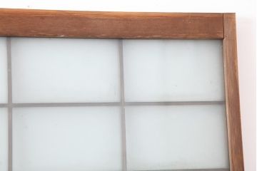 アンティーク建具　昭和中期　すりガラス　光をたくさん取り込めるガラス戸4枚セット(引き戸、建具)(R-043885)