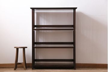 中古　松本民芸家具　♯117型書棚　シンプルで上品な本棚(棚、ラック、収納棚、飾り棚)(R-043886)