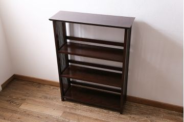 中古　松本民芸家具　♯117型書棚　シンプルで上品な本棚(棚、ラック、収納棚、飾り棚)(R-043886)