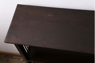 中古　松本民芸家具　♯117型書棚　シンプルで上品な本棚(棚、ラック、収納棚、飾り棚)(R-043886)