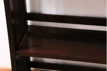 中古　松本民芸家具　♯117型書棚　シンプルで上品な本棚(棚、ラック、収納棚、飾り棚)(R-043886)