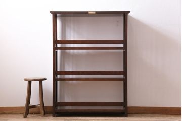 中古　松本民芸家具　♯117型書棚　シンプルで上品な本棚(棚、ラック、収納棚、飾り棚)(R-043886)