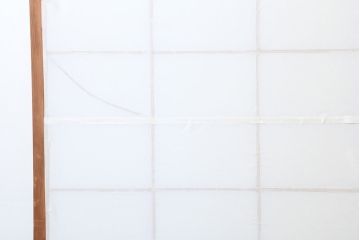 アンティーク建具　昭和中期　シンプルな障子戸3枚セット(引き戸)(R-043888)