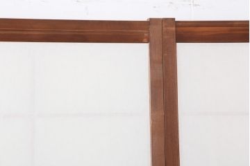 アンティーク建具　昭和中期　シンプルで味のある障子戸4枚セット(引き戸)(R-043889)