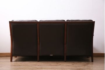 ヴィンテージ家具　オールドマルニ　maruni(マルニ木工)　スタイリッシュなデザインのソファ(3人掛け、三人掛け、ビンテージ)(R-043893)