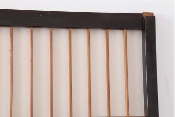 アンティーク建具　昭和初期　レトロガラス入り　上品な和の雰囲気漂う障子戸4枚セット(引き戸、ガラス帯戸)(R-043898)