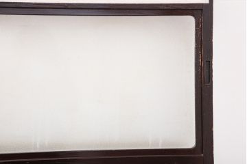 アンティーク建具　昭和初期　レトロガラス入り　上品な和の雰囲気漂う障子戸4枚セット(引き戸、ガラス帯戸)(R-043898)