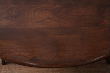 ヴィンテージ家具　イギリス　ERCOL(アーコール)　ニレ材　マガジンラック付き　落ち着いた色合いのコーヒーテーブル(センターテーブル、リビングテーブル、ビンテージ)(R-043901)