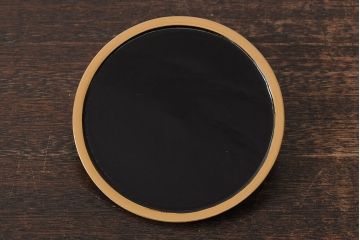 昭和初期　松ぼっくり　螺鈿金銀蒔絵　木製菓子鉢(漆器)(R-043915)