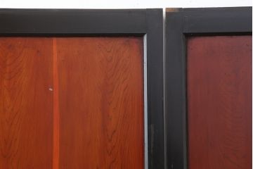 アンティーク建具　明治大正期　上品な和の雰囲気作りにおすすめの板戸3枚セット(帯戸、引き戸)(R-043919)