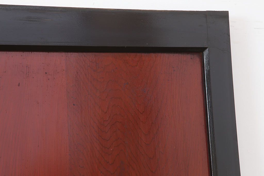 アンティーク建具　明治大正期　上品な和の雰囲気作りにおすすめの板戸3枚セット(帯戸、引き戸)(R-043919)