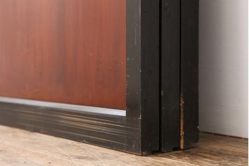 アンティーク建具　明治大正期　上品な和の雰囲気作りにおすすめの板戸3枚セット(帯戸、引き戸)(R-043919)