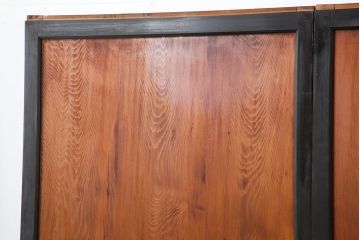 アンティーク建具　明治大正期　上品な和の雰囲気作りにおすすめの板戸3枚セット(帯戸、引き戸)(R-043919)