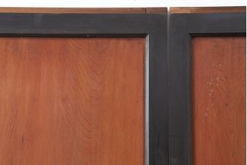 アンティーク建具　明治大正期　上品な和の雰囲気作りにおすすめの板戸3枚セット(帯戸、引き戸)(R-043919)