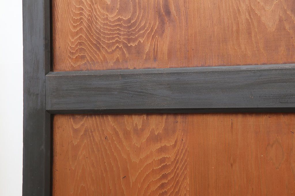 アンティーク建具　明治大正期　上品な和の雰囲気作りにおすすめの板戸3枚セット(帯戸、引き戸)(R-043919)