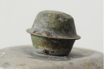 レトロ雑貨　昭和レトロ　縦長のフォルムが可愛らしい地球瓶(ガラス瓶、ガラスビン)(R-043922)
