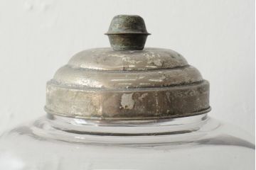 レトロ雑貨　昭和レトロ　縦長のフォルムが可愛らしい地球瓶(ガラス瓶、ガラスビン)(R-043922)