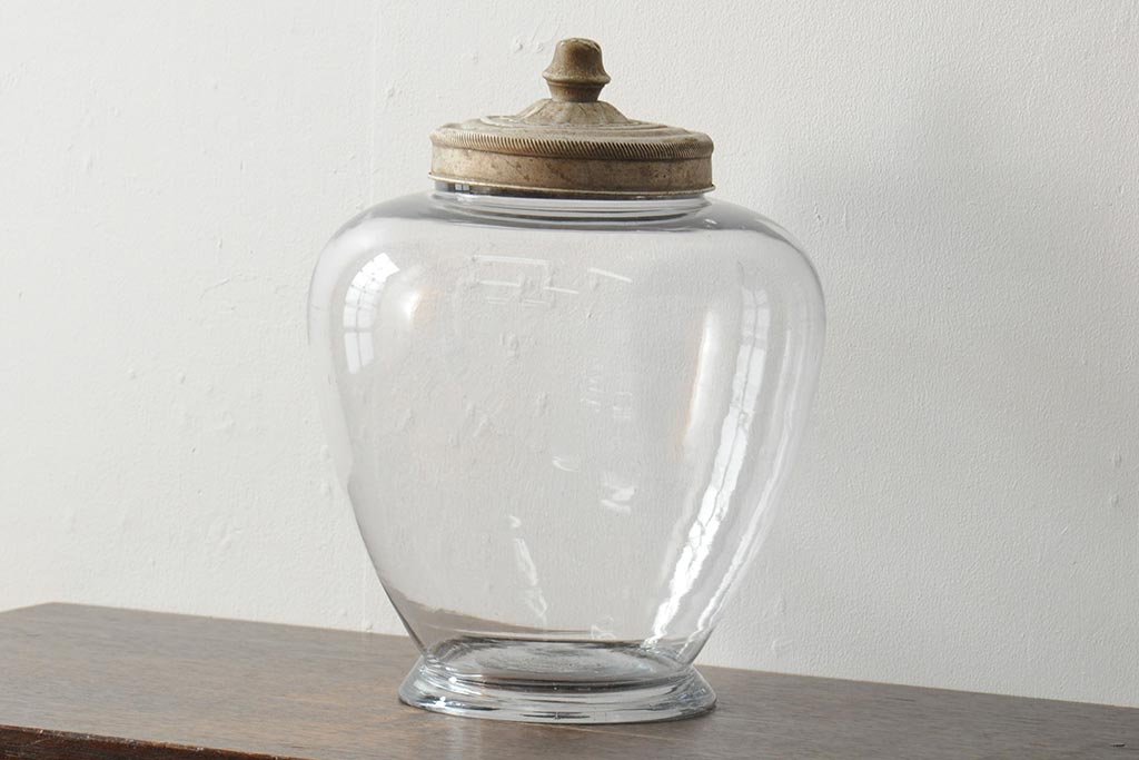 アンティーク地球瓶　レトロ　ガラス 昭和レトロ アンティーク ヴィンテージ 地球瓶 ガラス瓶 駄菓子