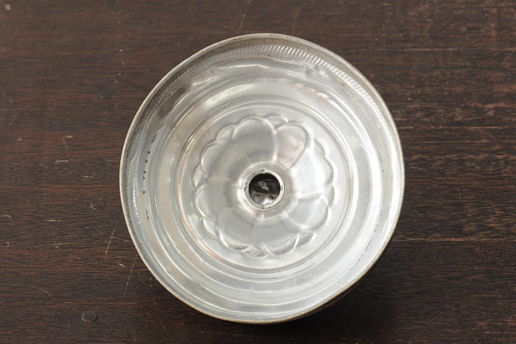 レトロ雑貨　昭和レトロ　蓋がおしゃれな可愛らしい地球瓶(ガラス瓶、ガラスビン)(R-043924)