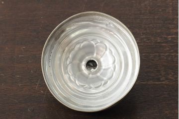 レトロ雑貨　昭和レトロ　蓋がおしゃれな可愛らしい地球瓶(ガラス瓶、ガラスビン)(R-043924)