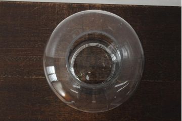 レトロ雑貨　昭和レトロ　蓋がおしゃれな可愛らしい地球瓶(ガラス瓶、ガラスビン)(R-043924)