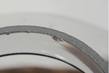 レトロ雑貨　昭和レトロ　蓋がおしゃれな可愛らしい地球瓶(ガラス瓶、ガラスビン)(R-043924)