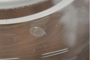 レトロ雑貨　昭和レトロ　蓋付き　おしゃれなディスプレイにおすすめなガラスビン(ガラス瓶、キャニスター)(R-043926)