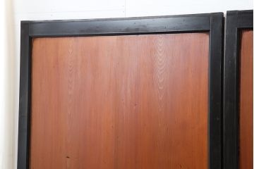 アンティーク建具　明治大正期　上品な和の雰囲気作りにおすすめの板戸4枚セット(帯戸、引き戸)(R-043927)