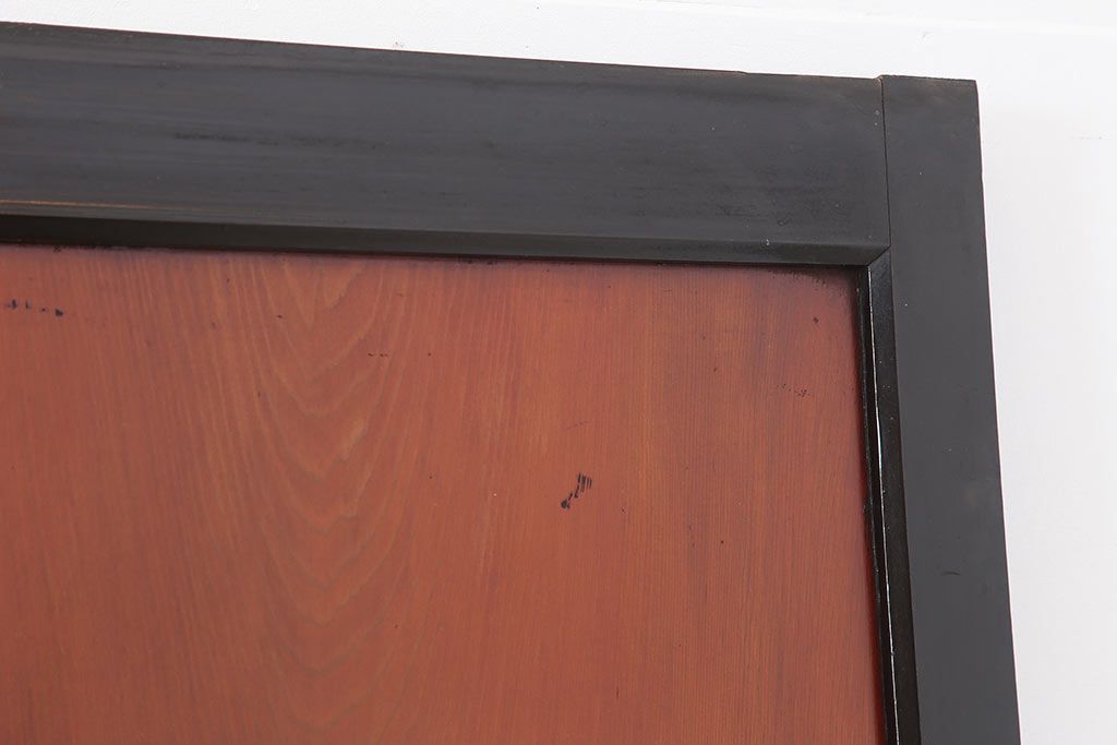 アンティーク建具　明治大正期　上品な和の雰囲気作りにおすすめの板戸4枚セット(帯戸、引き戸)(R-043927)