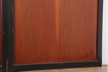 アンティーク建具　明治大正期　上品な和の雰囲気作りにおすすめの板戸4枚セット(帯戸、引き戸)(R-043927)