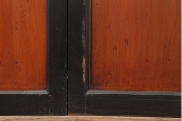 アンティーク建具　明治大正期　上品な和の雰囲気作りにおすすめの板戸4枚セット(帯戸、引き戸)(R-043927)