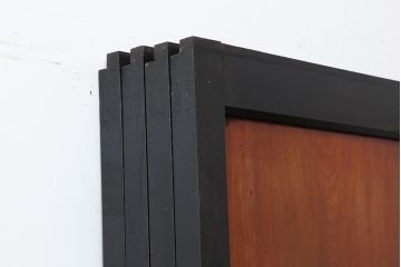 アンティーク建具　明治大正期　上品な和の雰囲気作りにおすすめの板戸4枚セット(帯戸、引き戸)(R-043927)