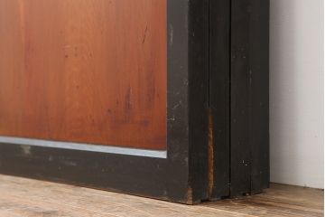 アンティーク建具　明治大正期　上品な和の雰囲気作りにおすすめの板戸4枚セット(帯戸、引き戸)(R-043927)