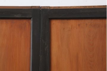 アンティーク建具　明治大正期　上品な和の雰囲気作りにおすすめの板戸4枚セット(帯戸、引き戸)(R-043927)