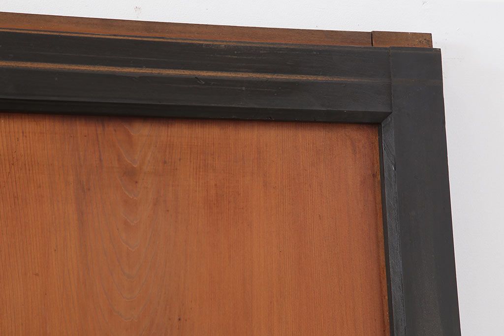 アンティーク建具　明治大正期　上品な和の雰囲気作りにおすすめの板戸4枚セット(帯戸、引き戸)(R-043927)