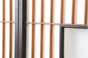 アンティーク建具　和製アンティーク　昭和初期　アンティークならではの風格漂う障子戸3枚セット(引き戸、障子戸)(R-043932)
