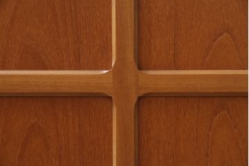 ヴィンテージ家具　北欧ビンテージ　チーク材　Nathan(ネイサン)　スタイリッシュなデザインが魅力のサイドキャビネット(収納棚、サイドチェスト)(R-043933)