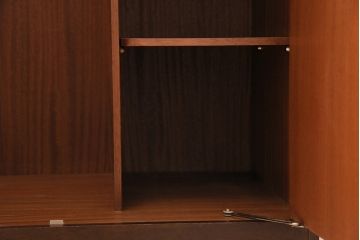 ヴィンテージ家具　G-PLAN(ジープラン)　チーク材　ブラックペイントが格好いいワードローブ(収納棚、ビンテージ)(R-043935)