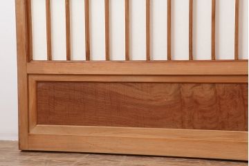 アンティーク建具　和製アンティーク　昭和中期　腰板ケヤキ材　上手物!和の趣たっぷりの障子戸2枚セット(引き戸、障子戸)(R-043937)
