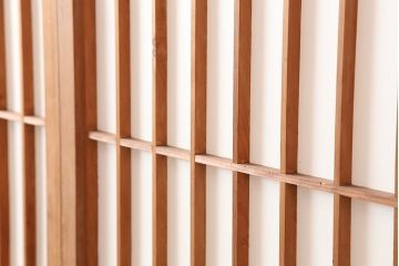 アンティーク建具　和製アンティーク　昭和中期　腰板ケヤキ材　上手物!和の趣たっぷりの障子戸4枚セット(引き戸、障子戸)(R-043938)