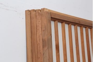 アンティーク建具　和製アンティーク　昭和中期　腰板ケヤキ材　上手物!和の趣たっぷりの障子戸4枚セット(引き戸、障子戸)(R-043938)
