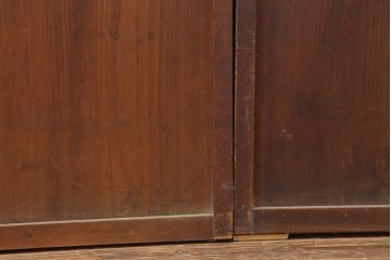 アンティーク建具　大正期　レトロな雰囲気満載の障子戸4枚セット(帯戸、格子戸、引き戸)(R-043941)