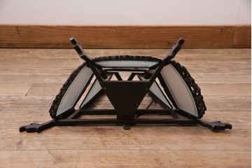 アンティーク照明　和製アンティーク　激レア　紫檀(シタン)材　大正ロマン香る優美なウォールランプ(壁掛け照明、壁付け照明)(R-043944)
