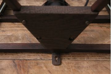 アンティーク照明　和製アンティーク　激レア　紫檀(シタン)材　大正ロマン香る優美なウォールランプ(壁掛け照明、壁付け照明)(R-043944)