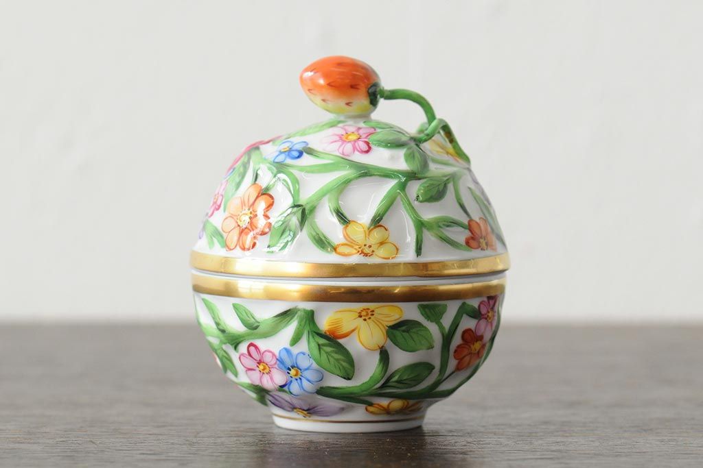 HEREND HVNGARY ヘレンド ハンガリー製 ボンボン入れ 小物入れ 公式】アンティーク家具ラフジュ工房商品詳細ページ中古